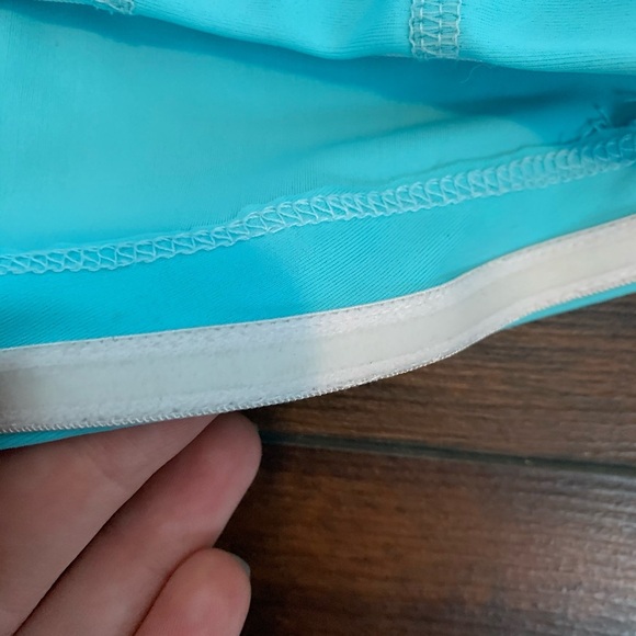 Albion Light Blue Ruffle Racerback Tank Top - Picture 5 of 7